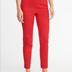 Old Navy red Harper mid rise size 2 pants NWOT